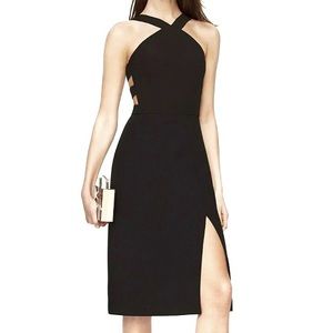 BCBGMaxAzria “Ruth” Cutout Black Dress